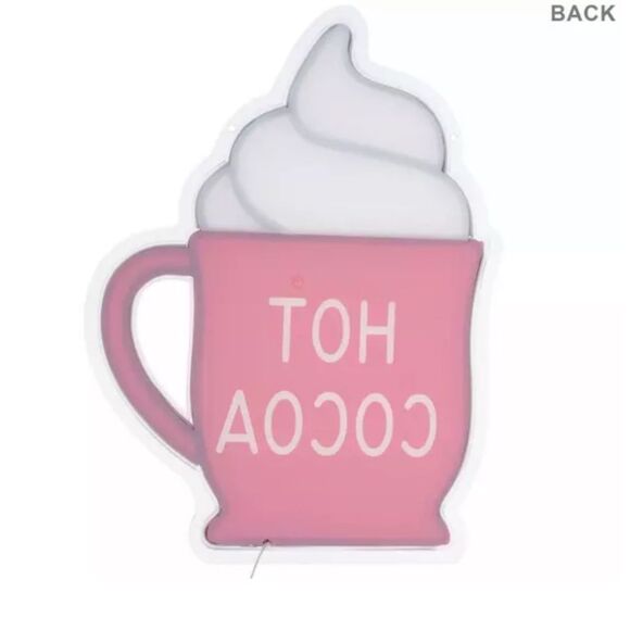 Hot Cocoa LED Neon Sign Red Neon Hot Cocoa Sign - Picture 4 of 4